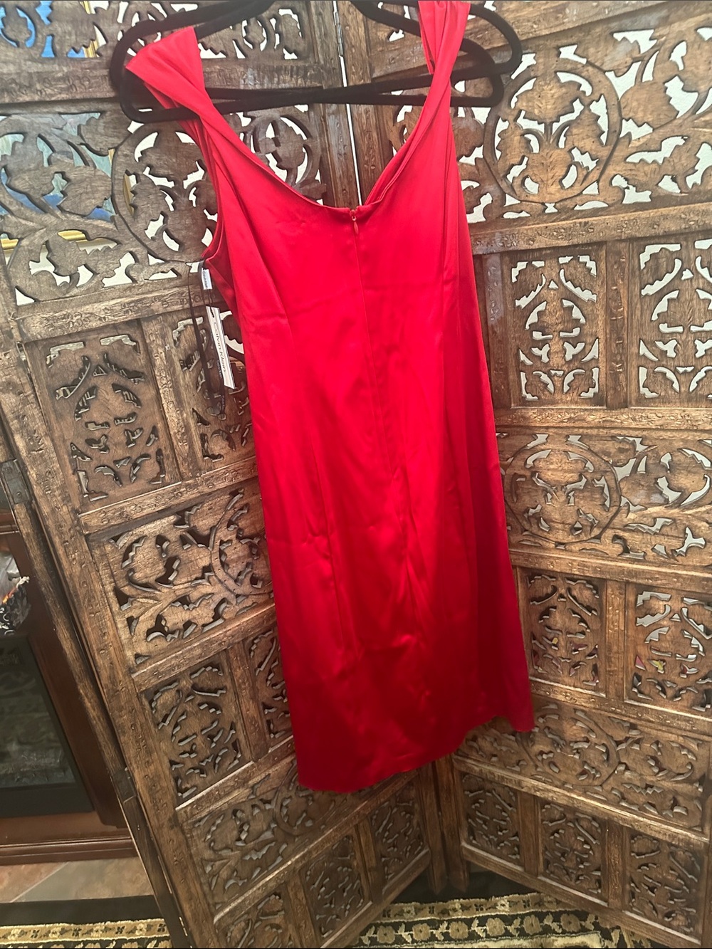 Calvin Klein Red Satin Dress - Picture 5 of 5